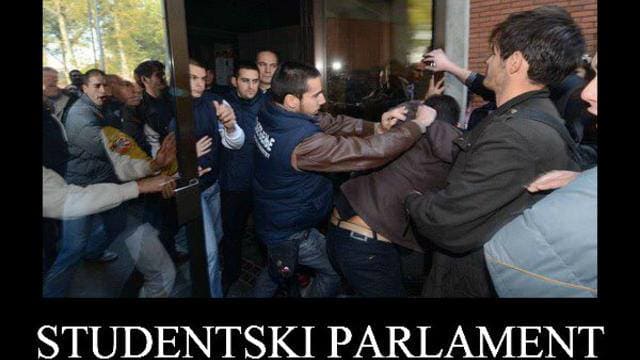 Studentski pokret protest parlament